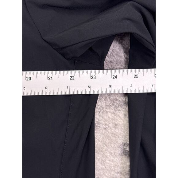 New Uniqlo Ultra Stretch Shirt Jacket Large Mens Solid Black - Picture 4 of 7